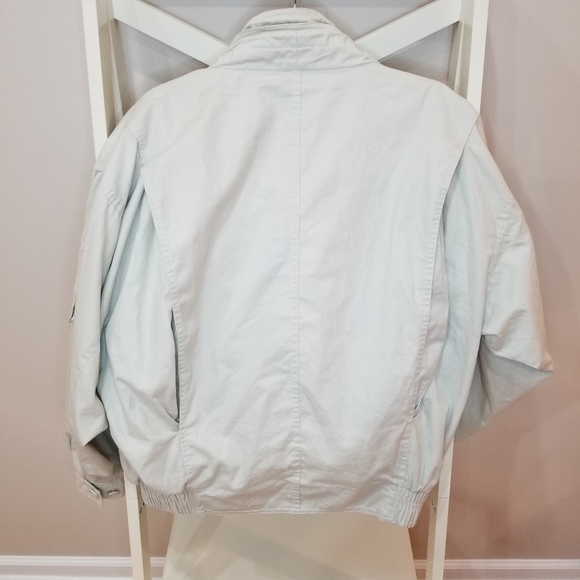 Holt Renfrew Bomber Light Khaki Jacket Medium - Picture 14 of 14